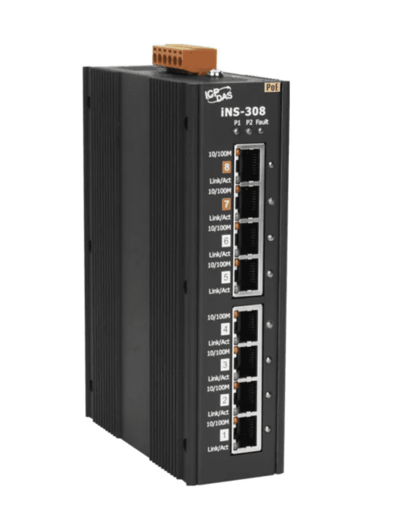 iNS-308 CR - Switch Ethernet IoT, 8 Portas 10/100 Mbps PoE(PSE) (RoHS)