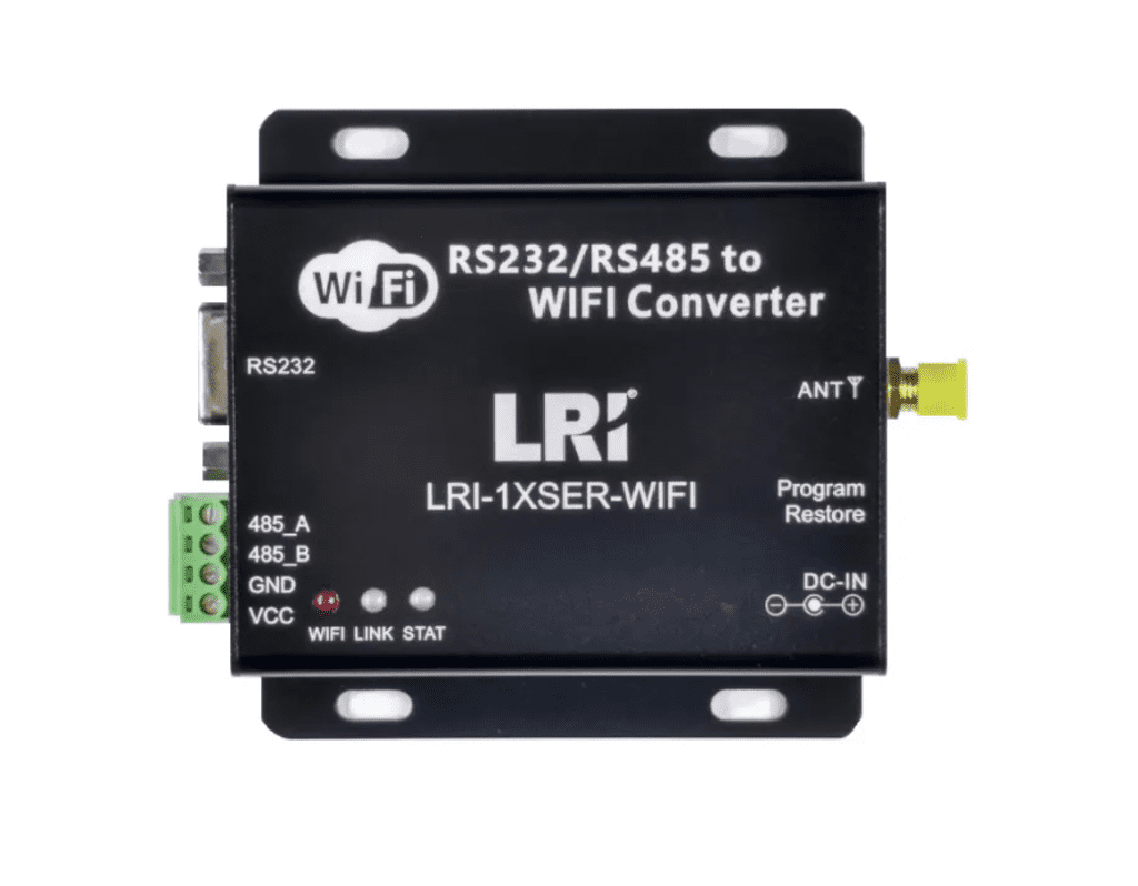 LRI-1XSER-WIFI - SERVIDOR SERIAL 802.11 b/g/n, COM 1x RS-232/RS-485, ALIMENTAÇÃO 8~28VDC