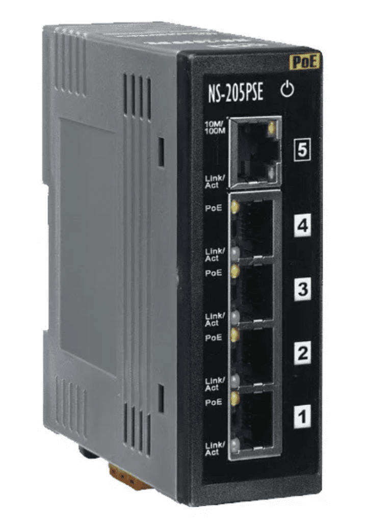 NS-205PSE - Switch Ethernet Industrial PoE Não Gerenciável