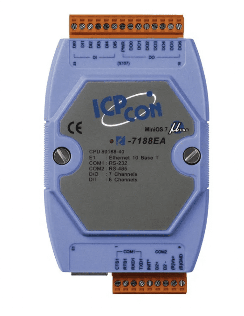 LR-7188EA - Controlador Programável C, 1x 10-Base-T, 1x Rs-232, 1x Rs-485, Digital 6 Entradas e 7 Saídas
