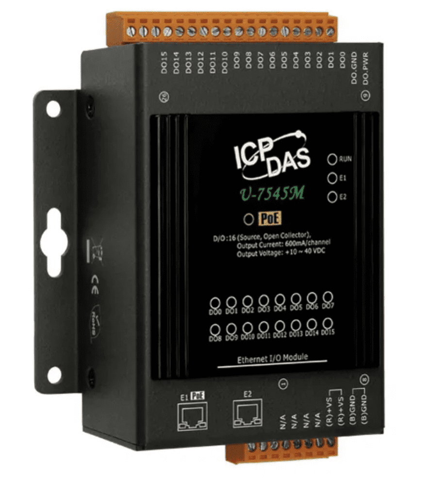 U 7545M Modulo OPC UA com 16 Canais DO e 2 Ethernet Switch 10
