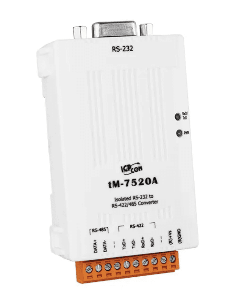 tM-7520A - Módulo Conversor RS-232 para RS-422/RS-485, com Isolação 2500Vdc na RS-232RS-485 vs Ethernet