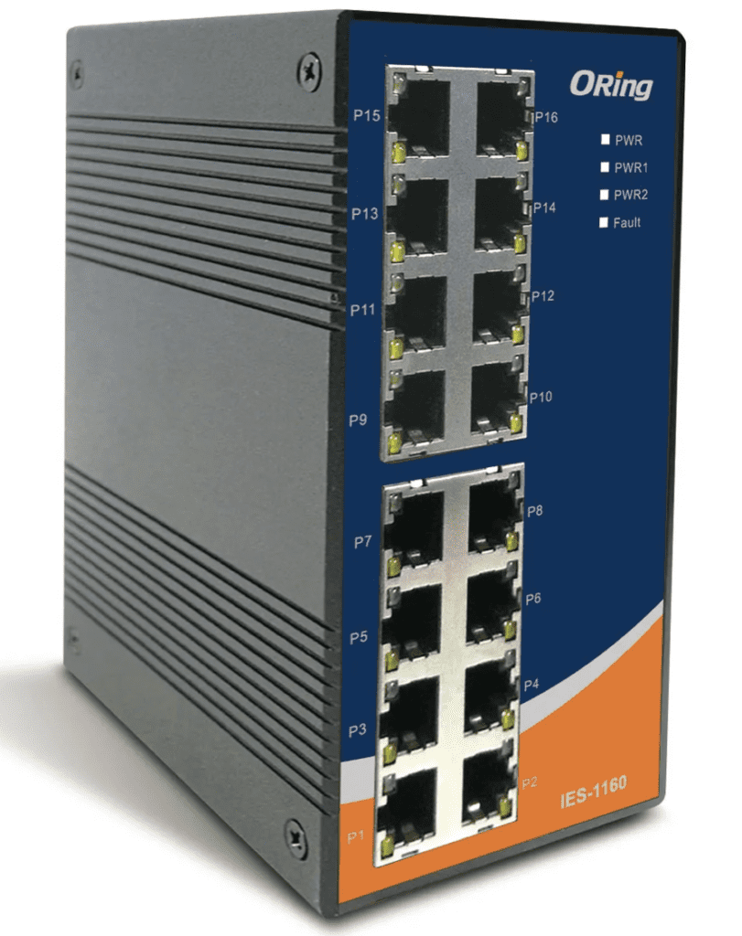 IES 1160 Switch Ethernet Industrial 16 Portas 10100Mbps Alta Performance Oring 1